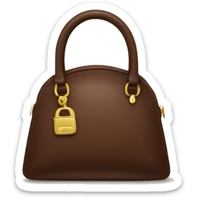 Chocolate brown purse sticker