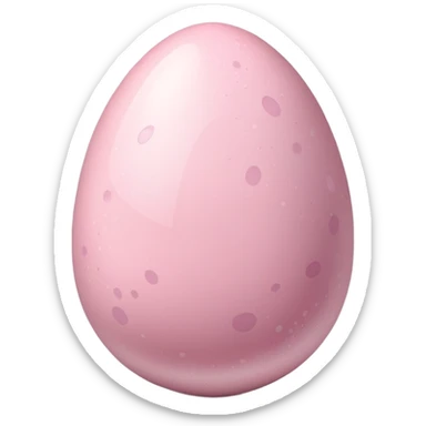 Light pink Easter egg sticker