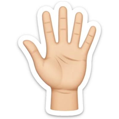 hello waving hand for SMS text sticker