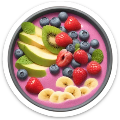 Smoothie bowl sticker