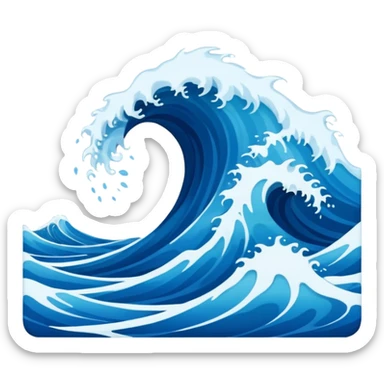 parting of the sea sticker