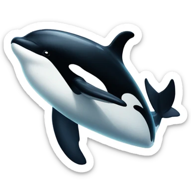 killer whale with air powers sticker