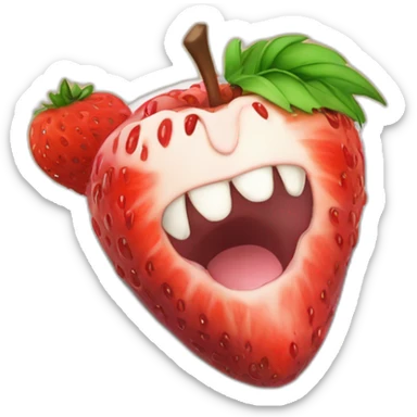 L death note mange un fraisier japonais  sticker