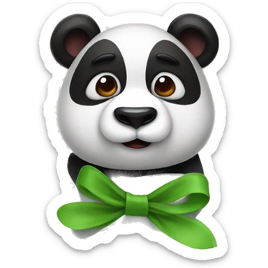 panda con un fiocco  sticker