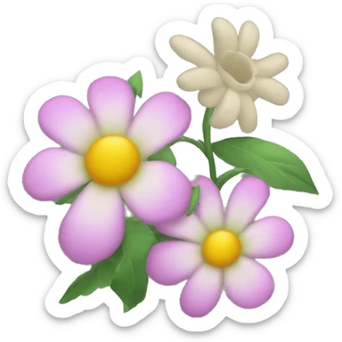 Flower sticker
