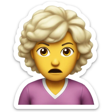 Angry mom sticker