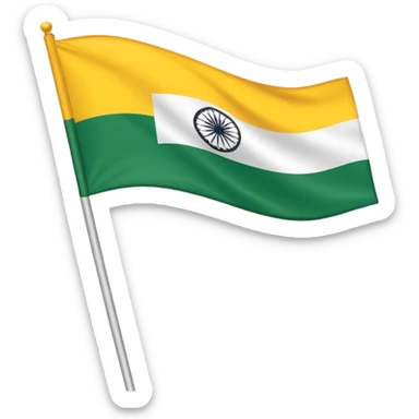 Create a yellow flag emoji  likely with TDP potilical  flag in india andhrapradesh sticker