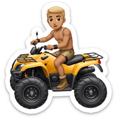 bad boy on atv sticker