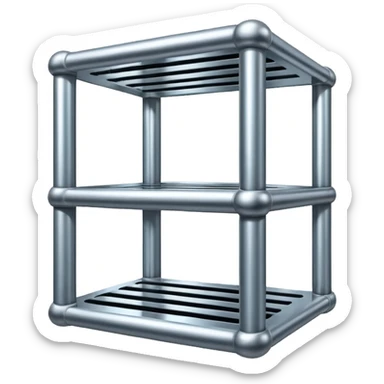 generate ultra realistic shiny prison cell bars sticker
