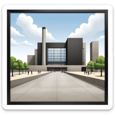 tate modern large exhibition halls sticker