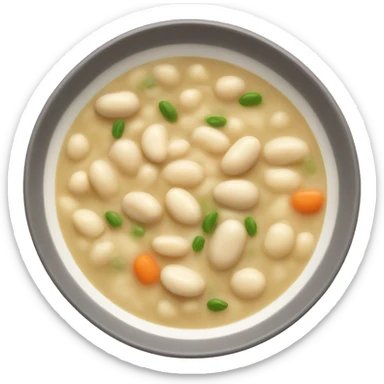 white bean soup with creamy white soup sticker
