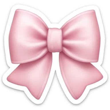 light pink bow sticker