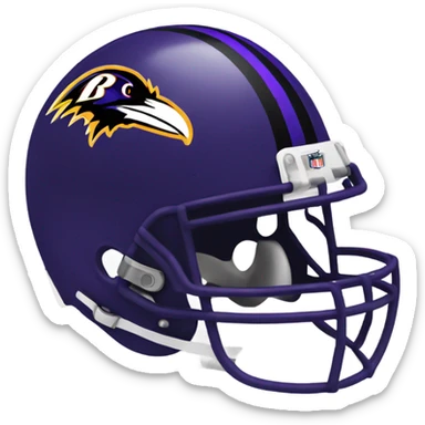 Ravens football sticker