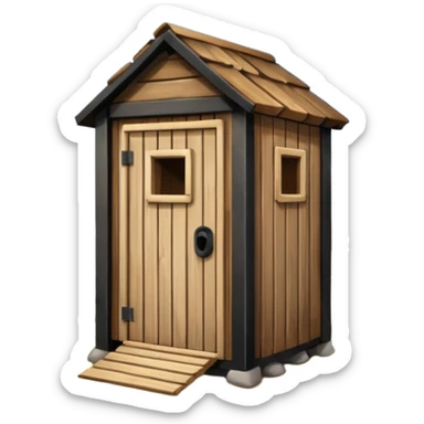outhouse sticker