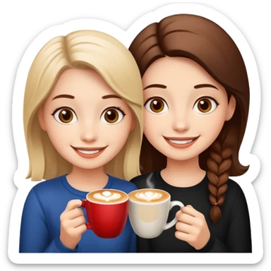 GIRLS WITH CAPPUCINO sticker