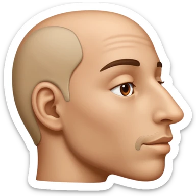 nose from the side sticker