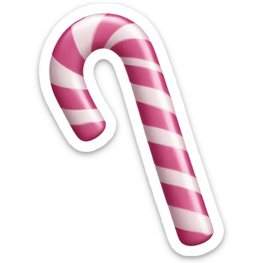Pink candy cane sticker