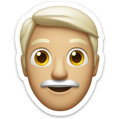 emoji mit hochgezogener augenbraue und seiten blick sticker