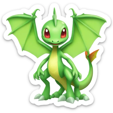 Full body shiny Flygon-Scyther-grovyle sticker