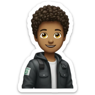 Boys coming in the Audi car  sticker