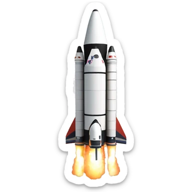 NASA Rocket sticker