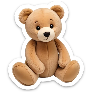 Jellycat bashful bear stuffed animal sticker