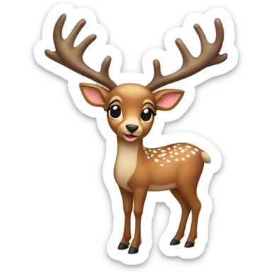 christmas deer sticker