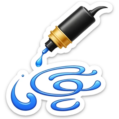 calligraphy ink sticker