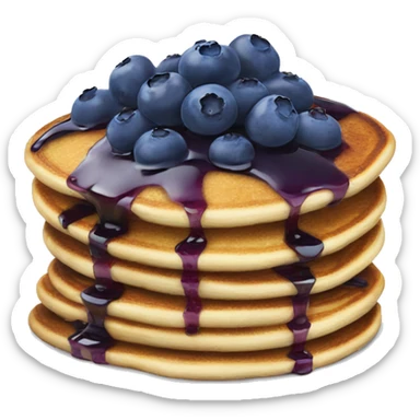 Blueberry pancakes  sticker