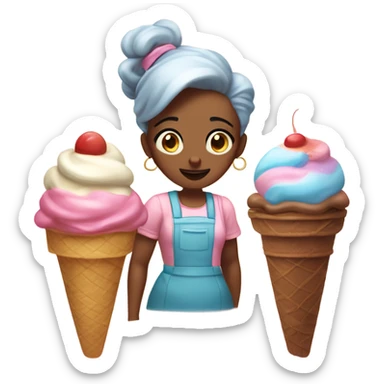a seemingly cute, yet anxious woman who owns an ice cream parlor, being the local candy maker of her town. She is the protagonist of Sugary Spire. It's all a facade to her more abrasive and envious personality. sticker