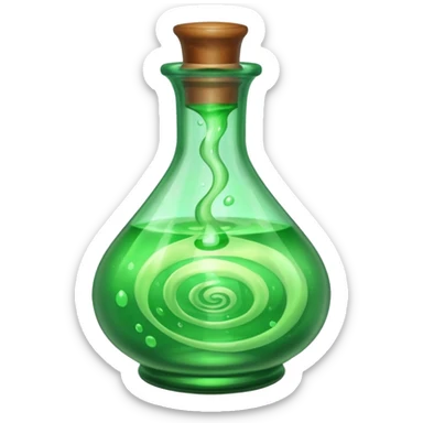potion in a glass bottle  sticker
