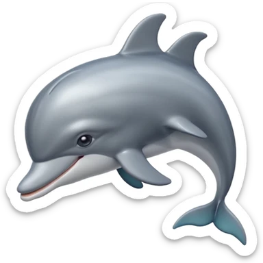 High resolution of dolphin sticker