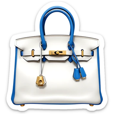 white hermes birkin bag sticker