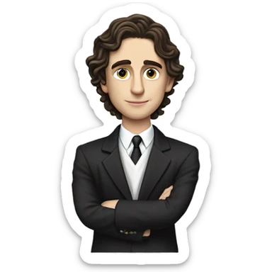 Timothee chalamet lawyer with a durag sticker