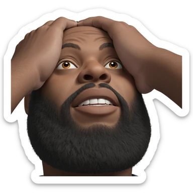 realistic portrait of a man sticker