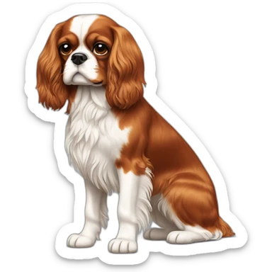  Cavalier King Charles Spaniel full body sticker
