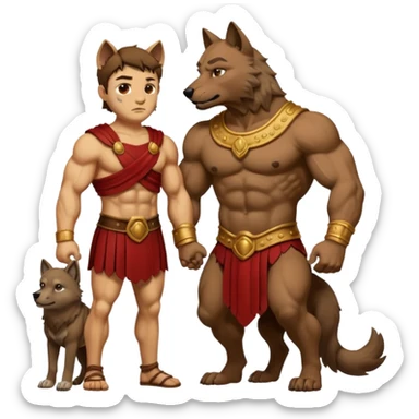 Romulus and Remus sticker