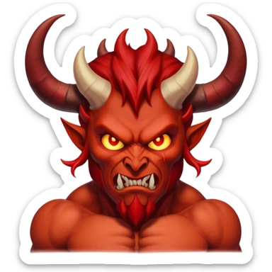 Diablo pensando  sticker