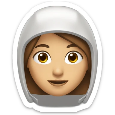 femme métisse gameuse yeux marrons casque gaming sticker