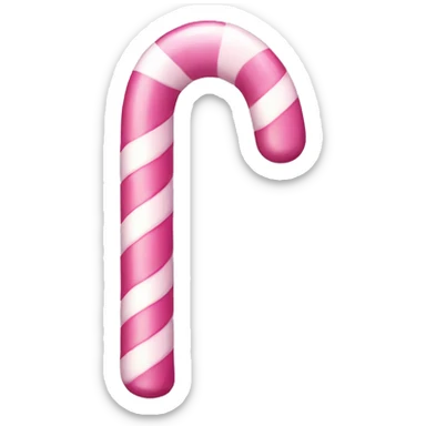 Pink candy cane  sticker