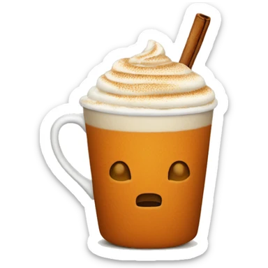 Spicy pumpkin latte sticker