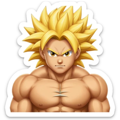 Super saiyan sticker
