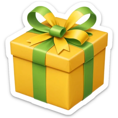 Apple-style emoji, minimal shading, simple gradients.
Keep the original emoji style and shape exactly the same.
Change the ribbon color to a vivid yellow.
Flat emoji style, clean vector look, no extra elements, no text, transparent background. sticker