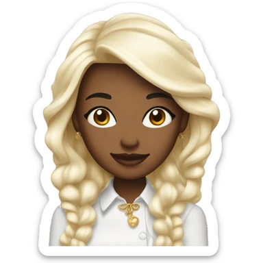 elle & vire cream sticker