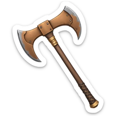 barbarian axe sticker