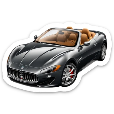 Maserati sports car sticker