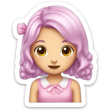 Kawaii girl sticker
