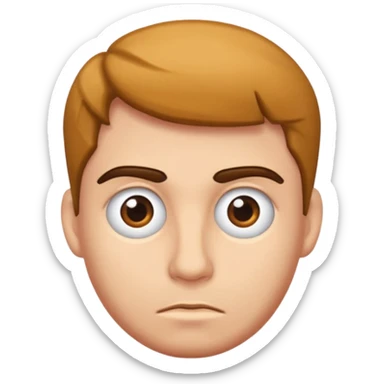 Emoji pour se moquer de quelq'un qui plier  sticker