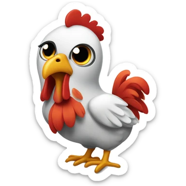 Pollo enamorado  sticker