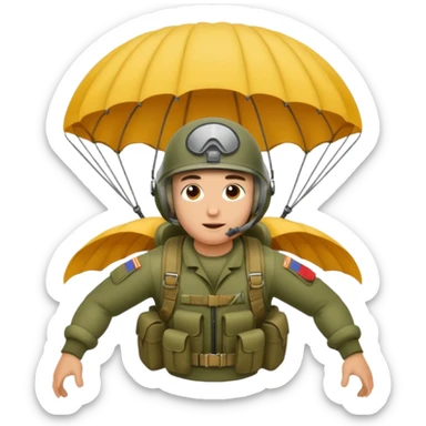 parachuting out of military aircraft sticker